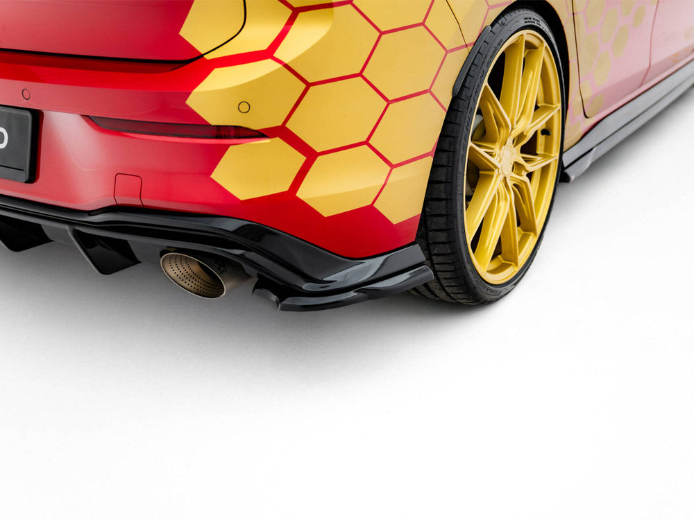 Rear Side Splitters V.3 compatible with Volkswagen Golf GTI Clubsport Mk8 Facelift