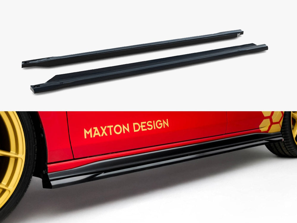 Side Skirts Diffusers V.1 compatible with Volkswagen Golf GTI Clubsport Mk8 Facelift