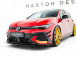 Front Splitter V.4 compatible with Volkswagen Golf GTI Clubsport Mk8 Facelift