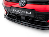 Front Splitter V.4 compatible with Volkswagen Golf GTI Clubsport Mk8 Facelift