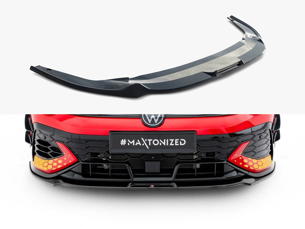 Front Splitter V.3 compatible with Volkswagen Golf GTI Clubsport Mk8 Facelift