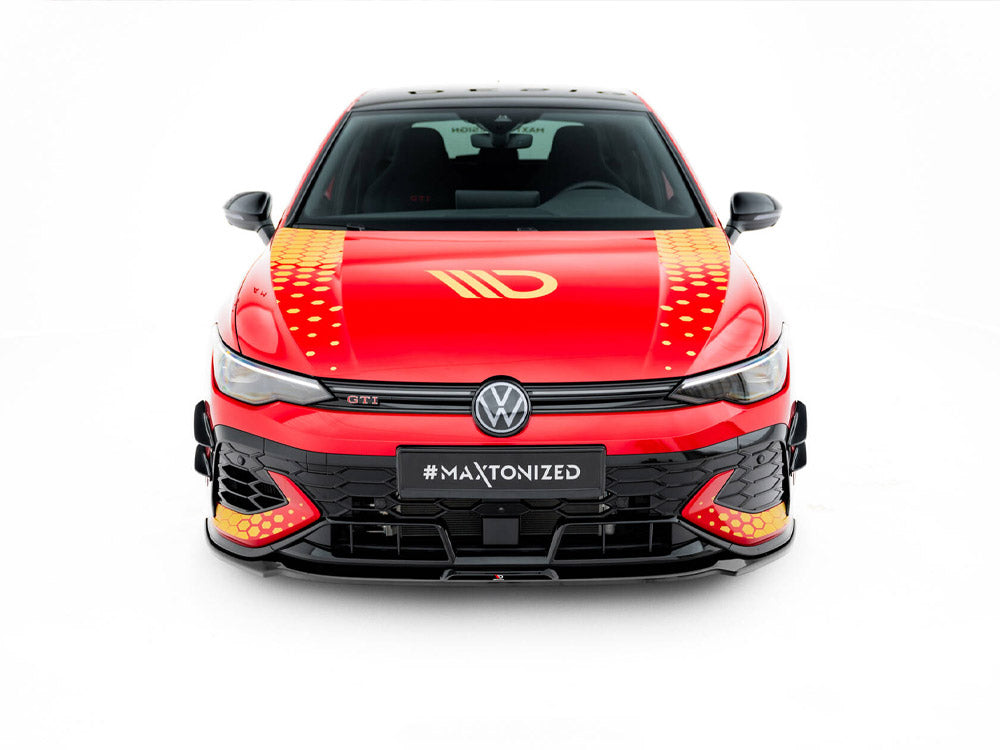 Front Splitter V.3 compatible with Volkswagen Golf GTI Clubsport Mk8 Facelift