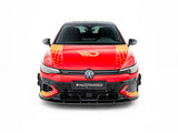 Front Splitter V.2 compatible with Volkswagen Golf GTI Clubsport Mk8 Facelift