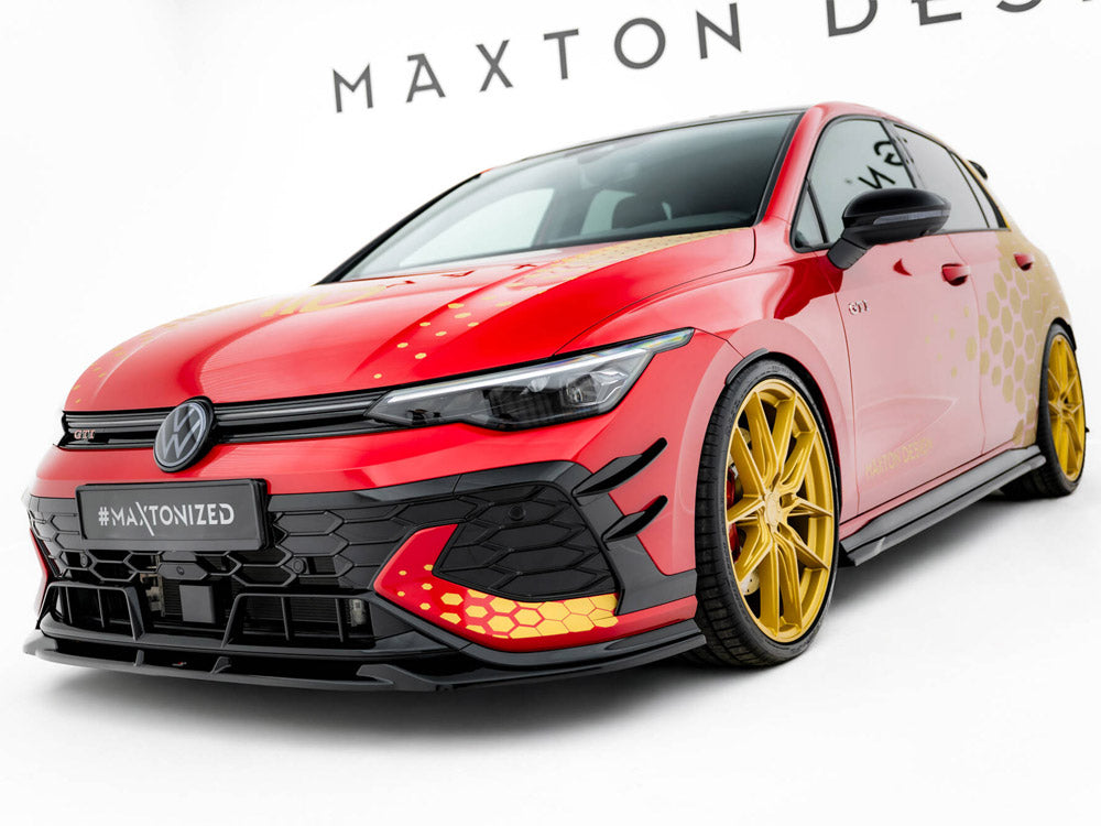 Front Splitter V.1 compatible with Volkswagen Golf GTI Clubsport Mk8 Facelift