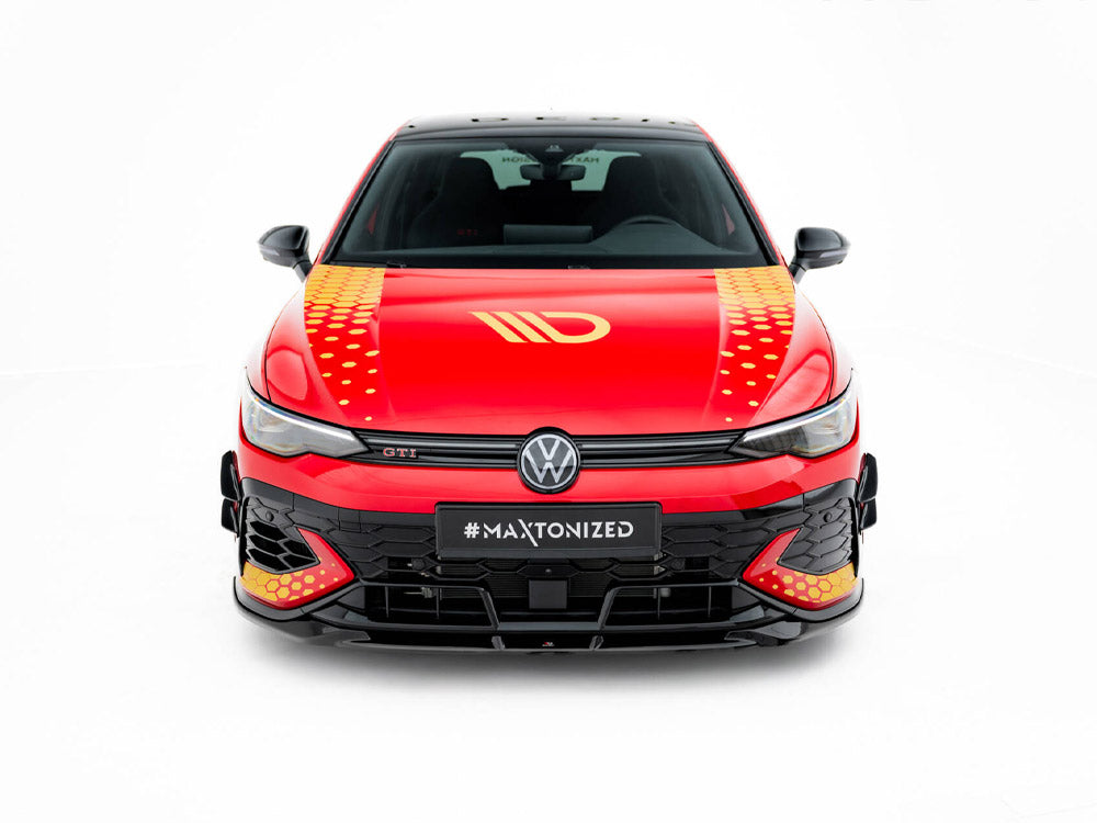 Front Splitter V.1 compatible with Volkswagen Golf GTI Clubsport Mk8 Facelift