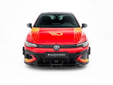 Front Splitter V.1 compatible with Volkswagen Golf GTI Clubsport Mk8 Facelift