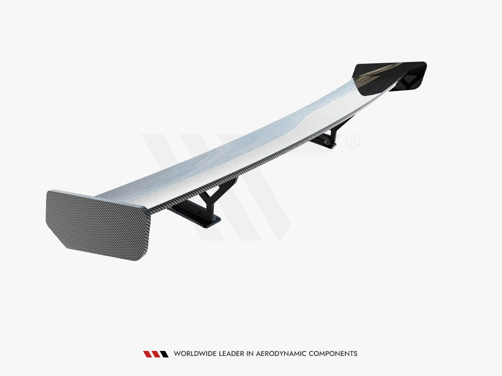 Carbon Spoiler With Internal Brackets Uprights compatible with Honda Civic Si Mk10