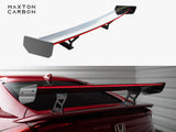 Carbon Spoiler With Internal Brackets Uprights + LED compatible with Honda Civic Si Mk10
