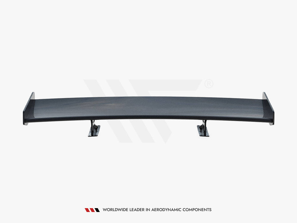 Carbon Spoiler With Internal Brackets Uprights + LED compatible with Honda Civic Si Mk10