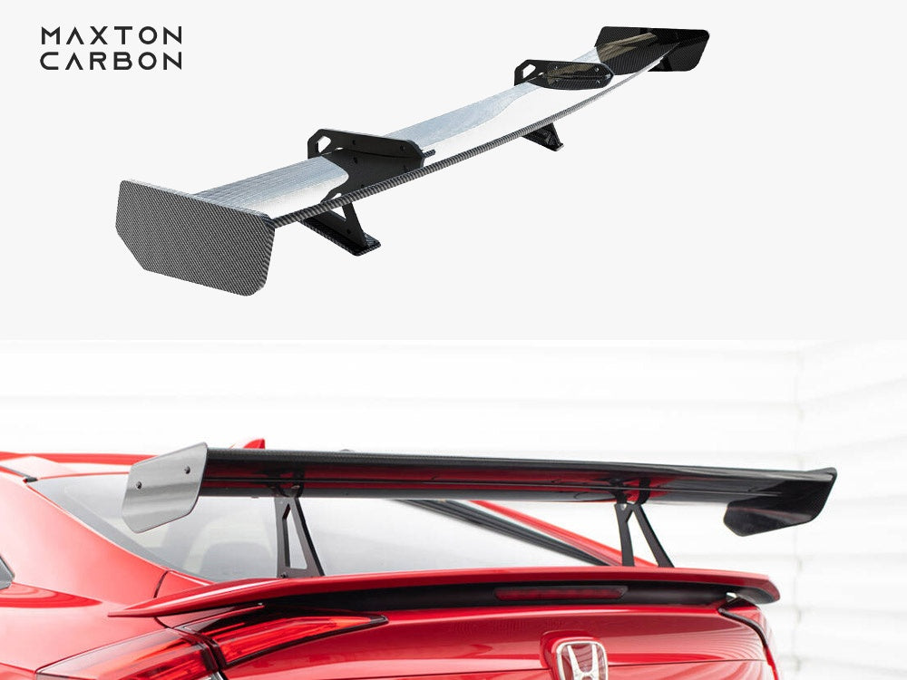 Carbon Spoiler With Upper Swan Mounting compatible with Honda Civic Si Mk10