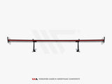 Carbon Spoiler With Upper Swan Mounting + LED compatible with Honda Civic Si Mk10