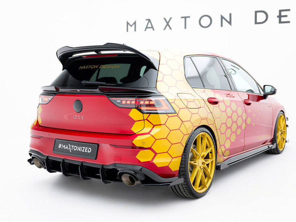Street PRO Rear Diffuser V.2 compatible with Volkswagen Golf GTI Clubsport Mk8 Facelift
