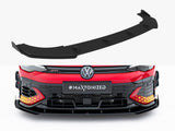 Street PRO Front Splitter + Flaps compatible with Volkswagen Golf GTI Clubsport Mk8 Facelift