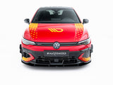Street PRO Front Splitter compatible with Volkswagen Golf GTI Clubsport Mk8 Facelift