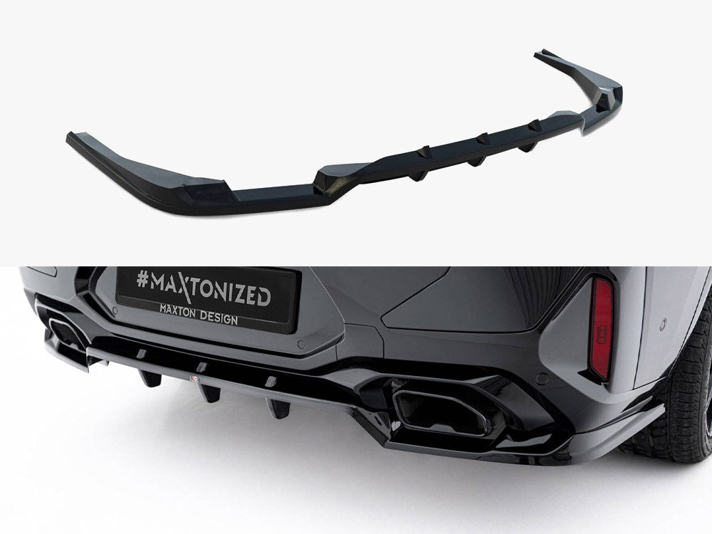 Rear Splitter (Vertical Bars) V.2 compatible with BMW X4 M-Pack G02 Facelift