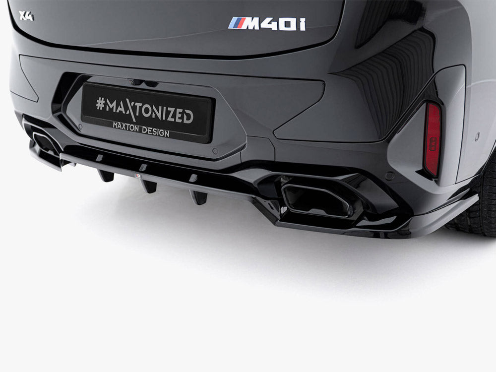 Rear Splitter (Vertical Bars) V.2 compatible with BMW X4 M-Pack G02 Facelift