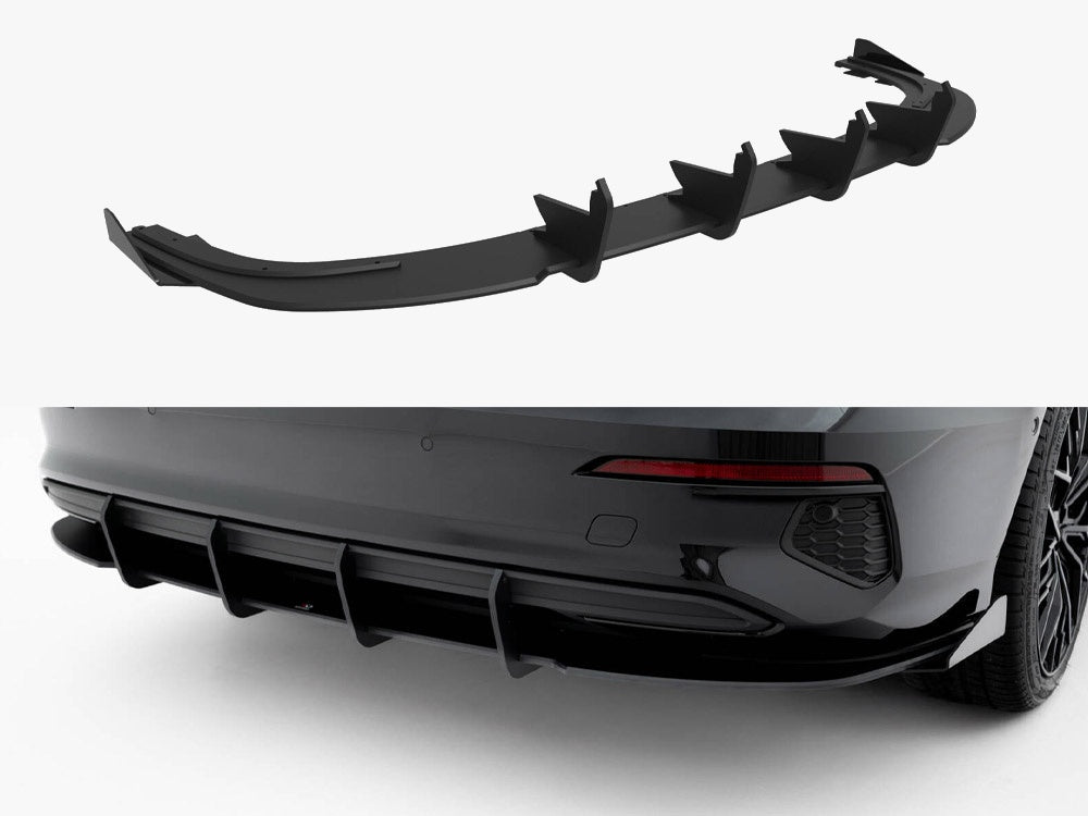 Street PRO Rear Diffuser + Flaps compatible with Audi A3 Sedan 8Y