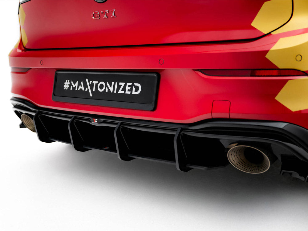 Street PRO Rear Diffuser V.1 compatible with Volkswagen Golf GTI Clubsport Mk8 Facelift
