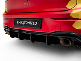 Street PRO Rear Diffuser V.1 compatible with Volkswagen Golf GTI Clubsport Mk8 Facelift