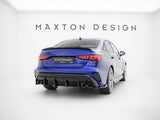 Rear Side Splitters V.4 compatible with Audi S3 Sedan 8Y Facelift