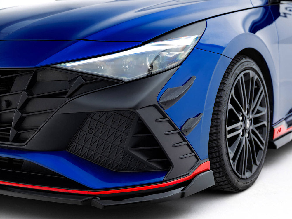 Front Bumper Wings (Canards) compatible with Hyundai Elantra N Mk7