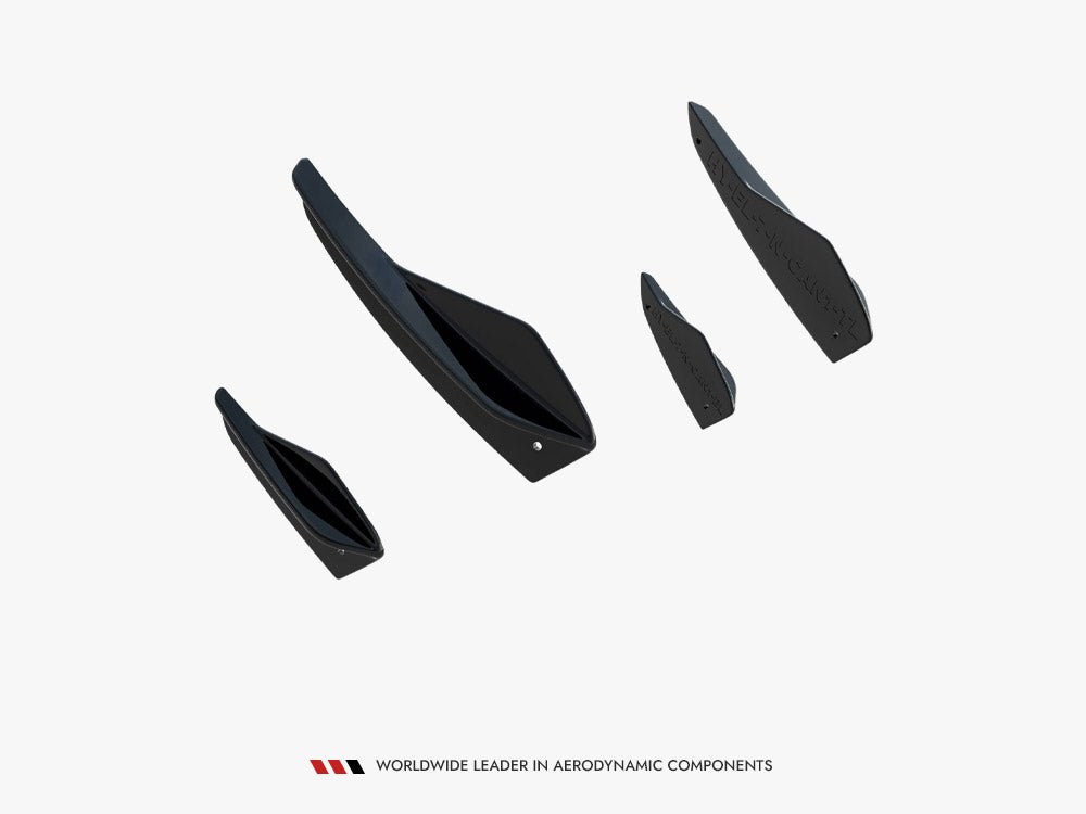Front Bumper Wings (Canards) compatible with Hyundai Elantra N Mk7
