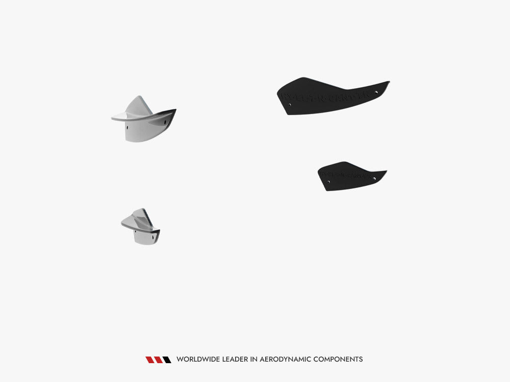 Front Bumper Wings (Canards) compatible with Hyundai Elantra N Mk7