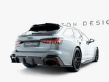 Prepreg Carbon Fiber Rear Side Splitters compatible with Audi RS 6 C8 / C8 Facelift
