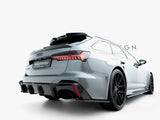 Prepreg Carbon Fiber Tailgate Spoiler (Lower) compatible with Audi RS 6 C8 / C8 Facelift