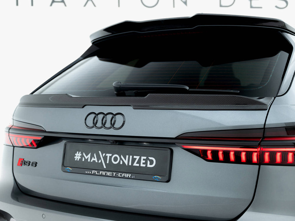 Prepreg Carbon Fiber Tailgate Spoiler (Lower) compatible with Audi RS 6 C8 / C8 Facelift