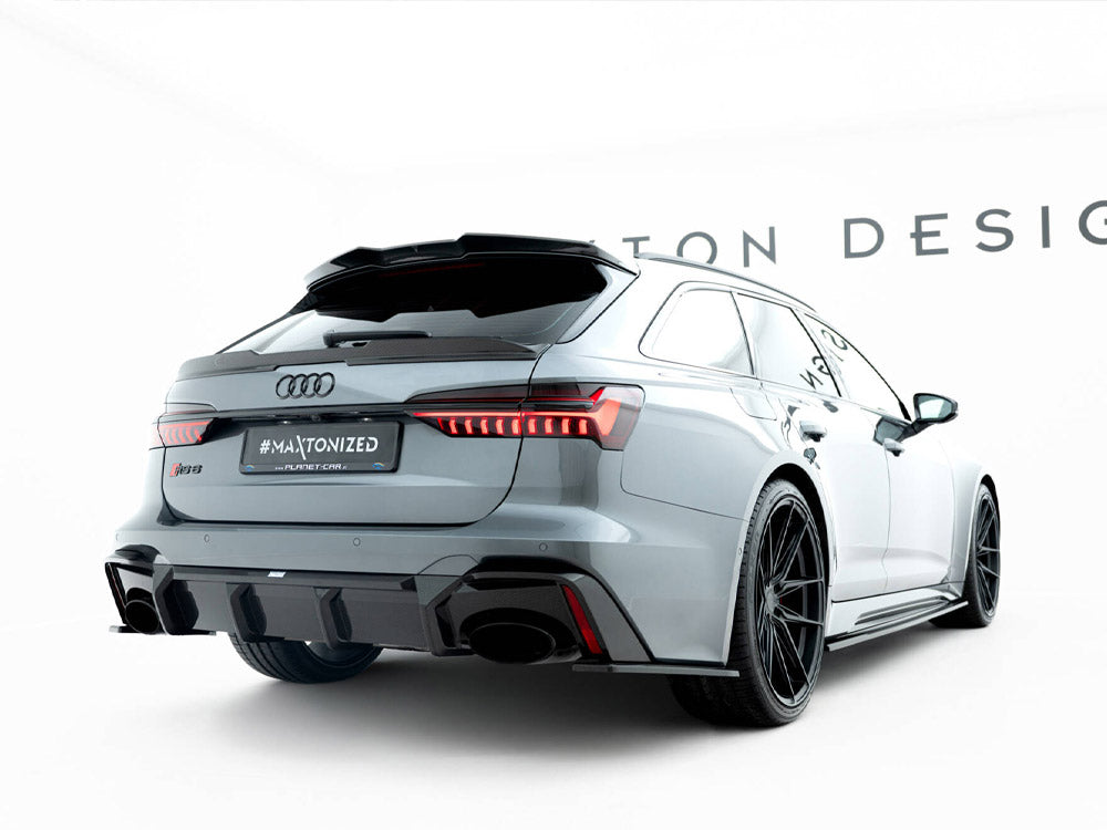 Prepreg Carbon Fiber Tailgate Spoiler (Upper) compatible with Audi RS 6 C8 / C8 Facelift