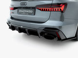 Prepreg Carbon Fiber Rear Diffuser compatible with Audi RS 6 C8 / C8 Facelift (Version Without towbar)