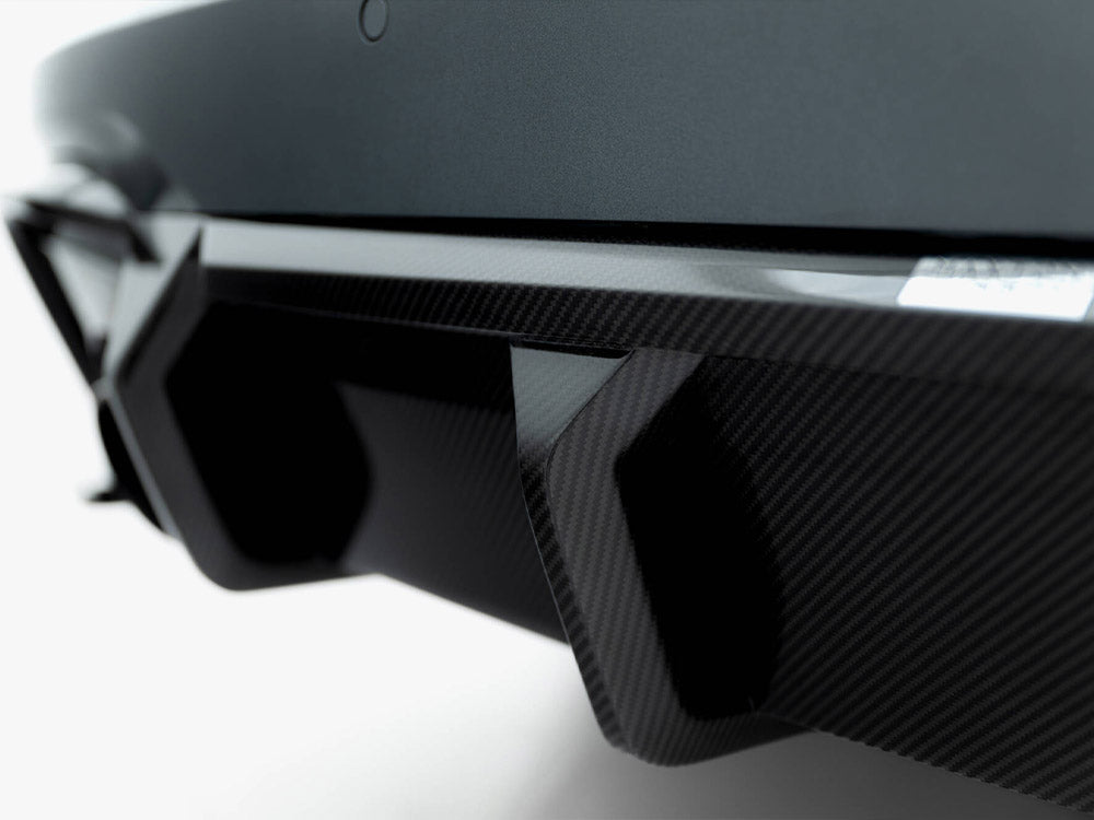 Prepreg Carbon Fiber Rear Diffuser compatible with Audi RS 6 C8 / C8 Facelift (Version Without towbar)