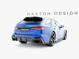 Prepreg Carbon Fiber Rear Diffuser compatible with Audi RS 6 C8 / C8 Facelift (Version with towbar)