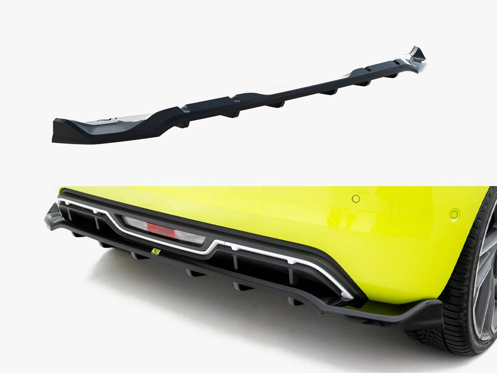 Rear Splitter (Vertical Bars) compatible with Abarth 500e