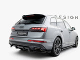 Rear Splitter (Vertical Bars) compatible with Audi Q7 S Line Mk2 Facelift 2