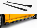 Street PRO Side Skirts Diffusers + Flaps compatible with BMW 1 M-Pack F70