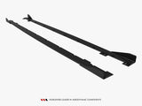 Street PRO Side Skirts Diffusers + Flaps compatible with BMW 1 M-Pack F70