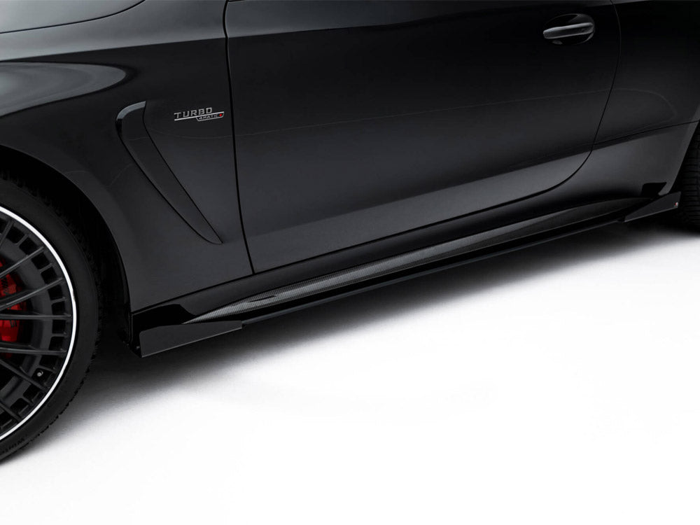 Street PRO Side Skirts Diffusers + Flaps compatible with Mercedes-AMG CLE 53 C236