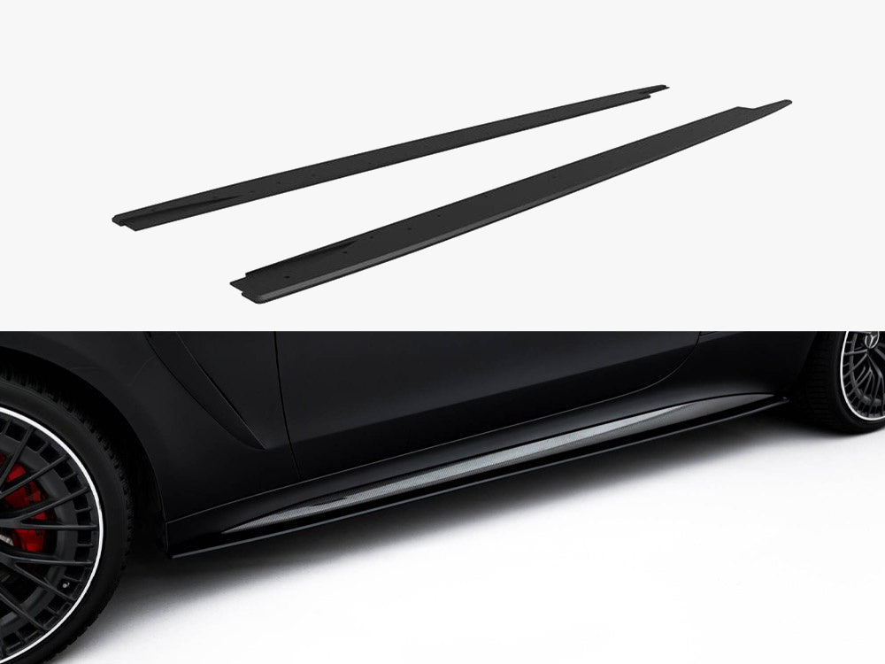 Street Pro Side Skirts Diffusers compatible with Mercedes-AMG CLE 53 C236