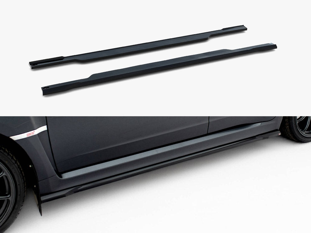 Side Skirts Diffusers V.2 compatible with Subaru Impreza WRX STI Mk3 Facelift