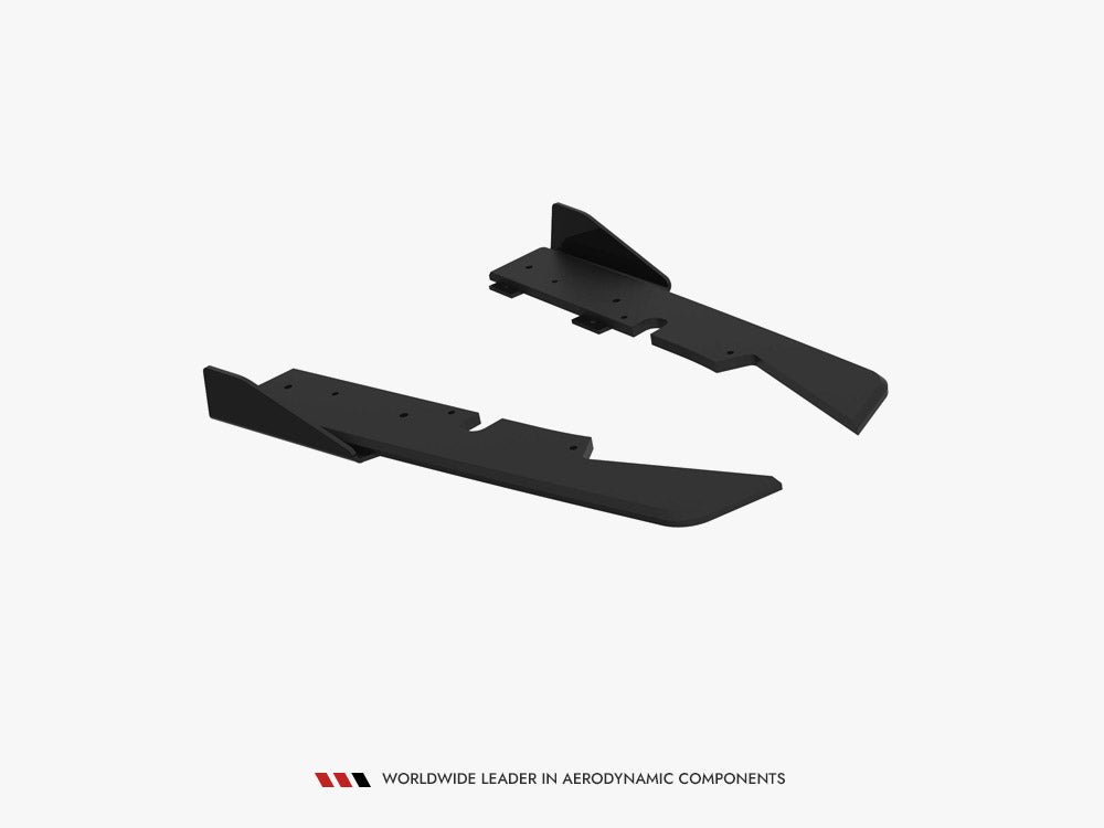 Street PRO Rear Side Splitters + Flaps compatible with Subaru Impreza WRX STI Mk3 Facelift