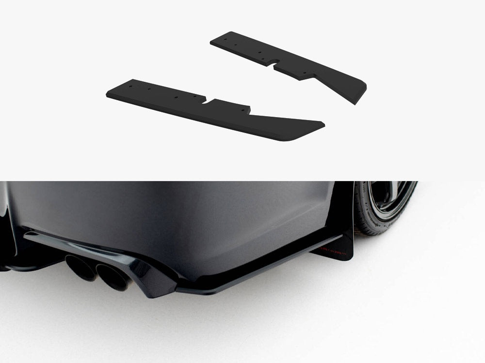 Street PRO Rear Side Splitters compatible with Subaru Impreza WRX STI Mk3 Facelift