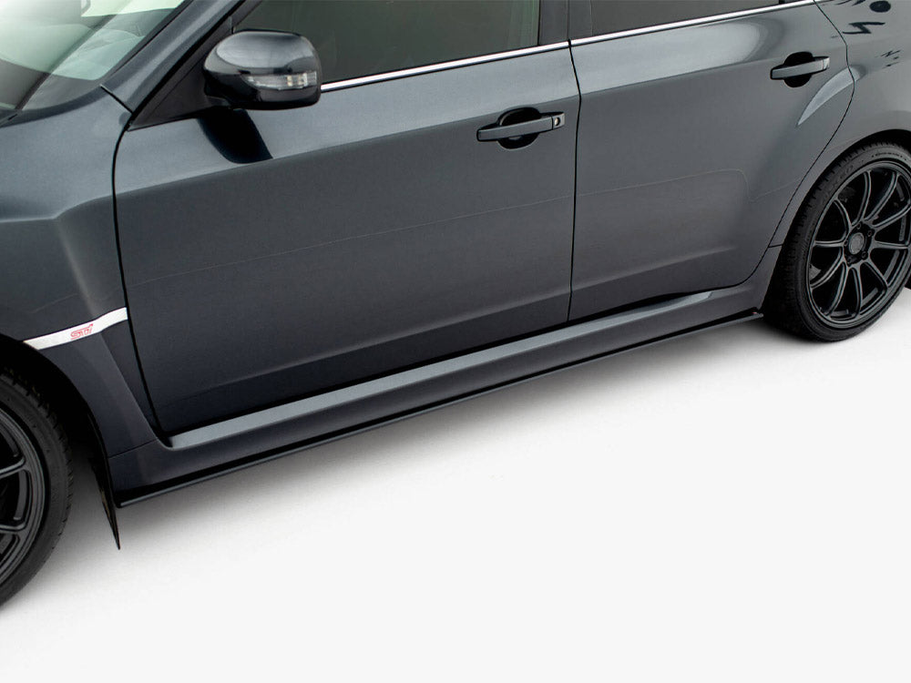 Street Pro Side Skirts Diffusers compatible with Subaru Impreza WRX STI Mk3 Facelift