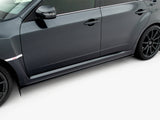 Street Pro Side Skirts Diffusers compatible with Subaru Impreza WRX STI Mk3 Facelift