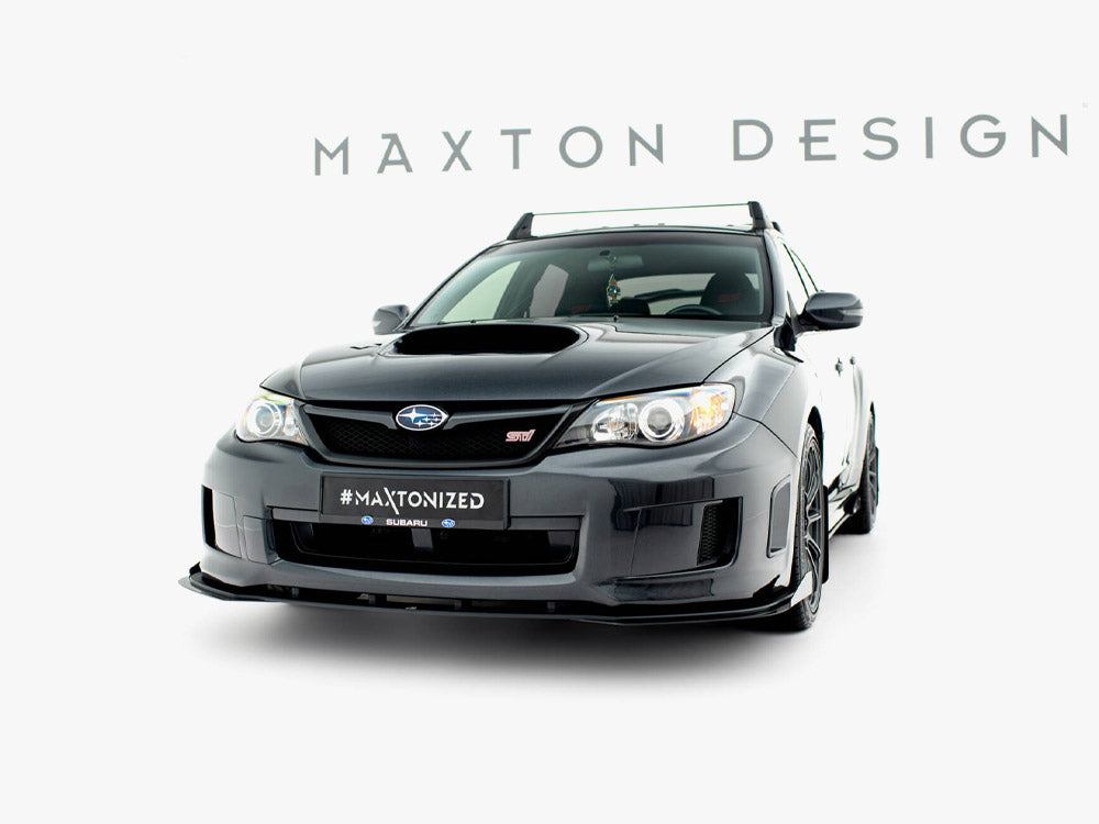 Street PRO Front Splitter + Flaps compatible with Subaru Impreza WRX STI Mk3 Facelift