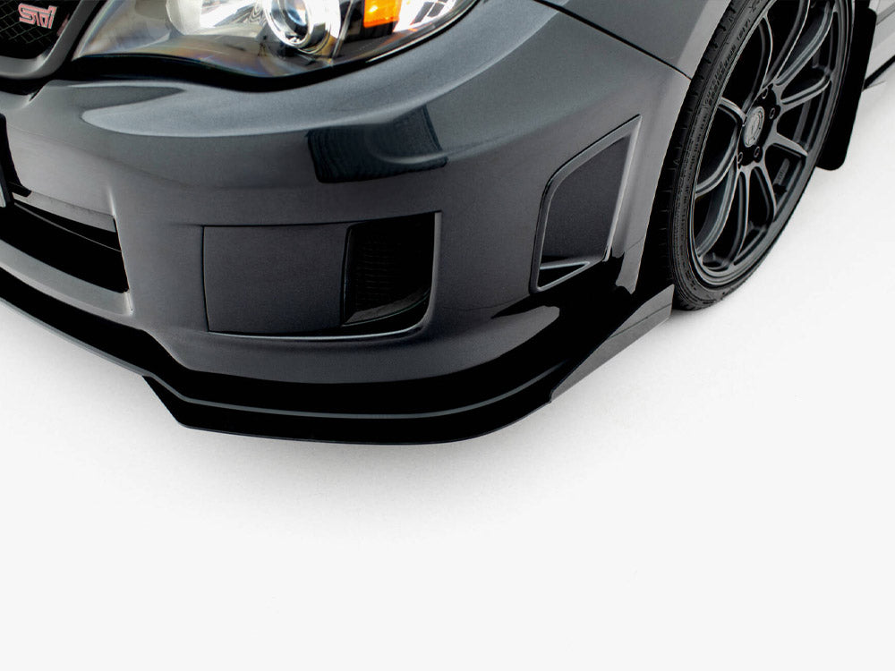 Street PRO Front Splitter + Flaps compatible with Subaru Impreza WRX STI Mk3 Facelift