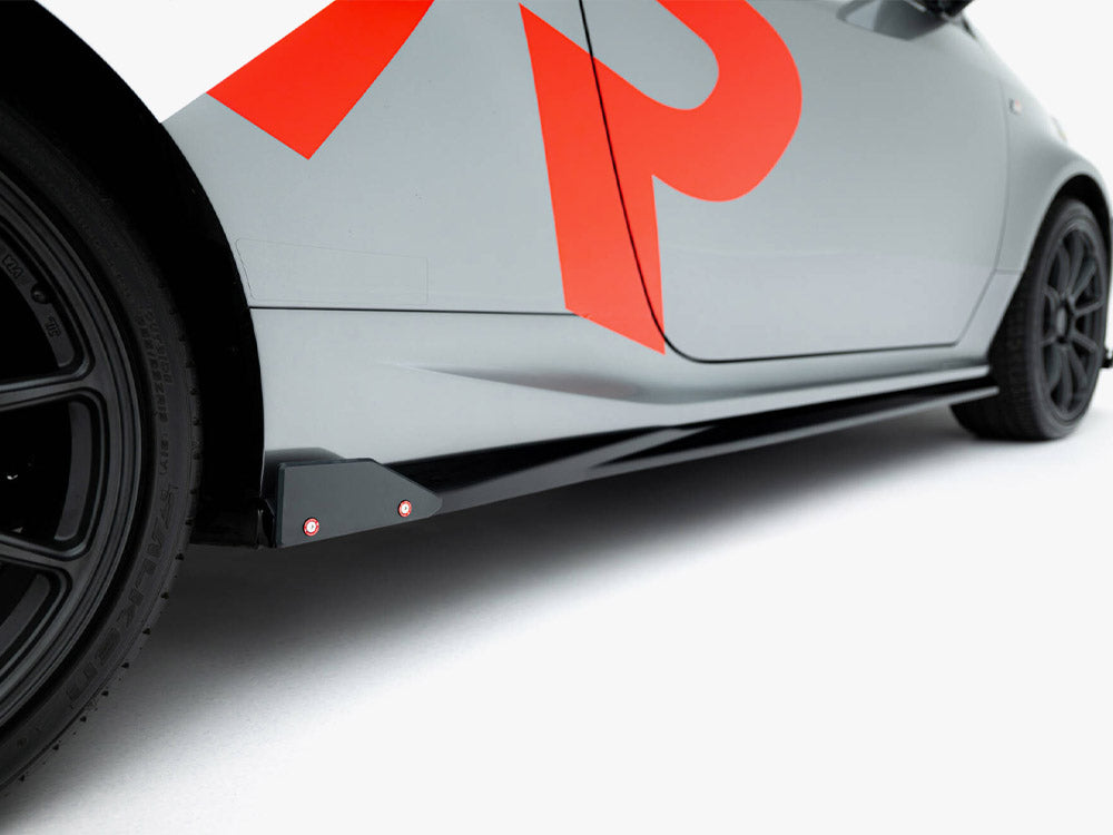 Side Skirts Diffusers + Flaps compatible with Toyota GR Yaris Mk4 Facelift