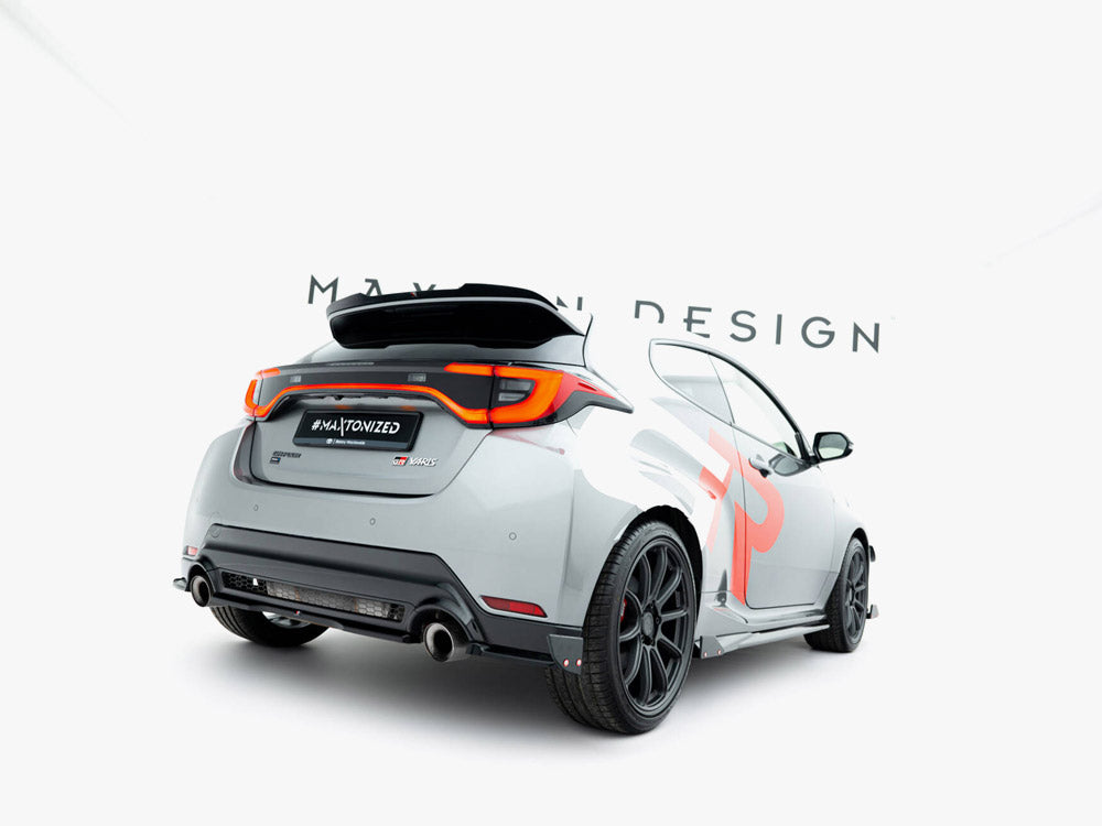 Rear Side Splitters V.1 + Flaps compatible with Toyota GR Yaris Mk4 Facelift