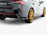 Rear Side Splitters V.8 compatible with Skoda Octavia RS Liftback / Estate Mk4 Facelift